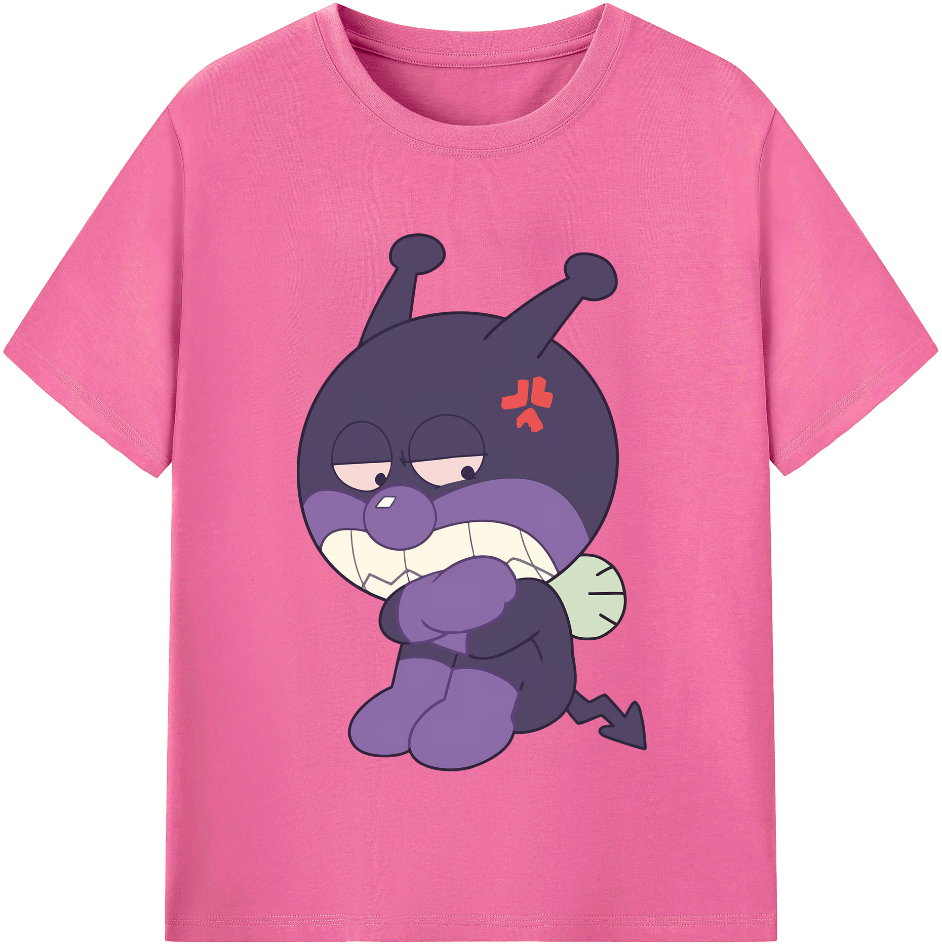 （画像用） アンパンマン Anpanman レディースカジュアルプリントTシャツ（綿100％）